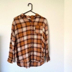 Jane & Delancey Orange Button Front Top